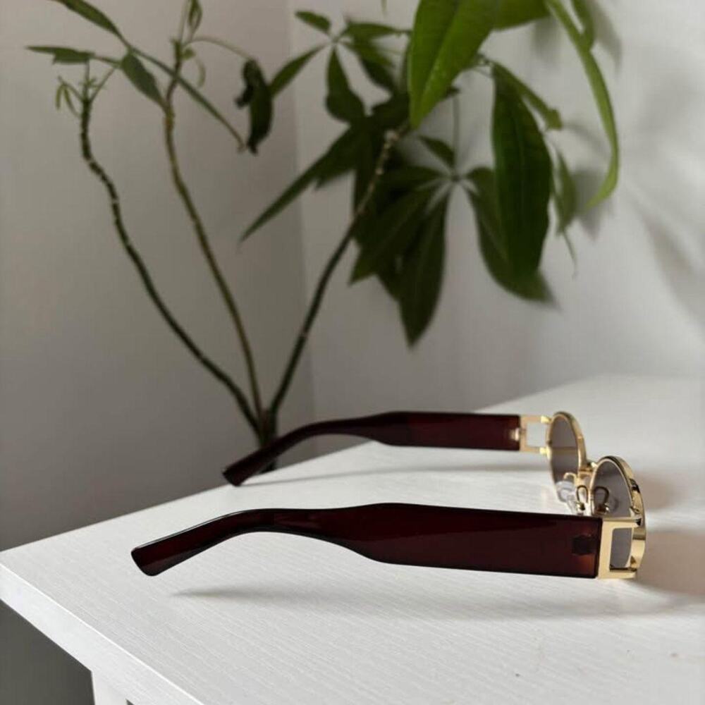 Vintage classic metal sunglasses women - Picture 3 of 3